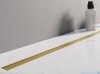 New Trendy Visio Slim Gold Brushed odpływ liniowy z rusztem szczotkowanym w kolorze złotym 80x3,2 cm OL-0083
